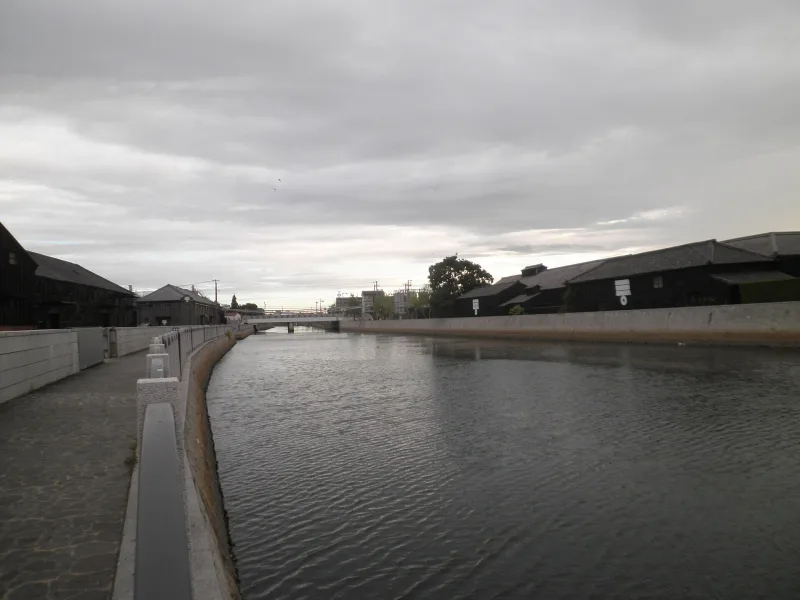 Handa Canal in Handa, Aichi Prefecture.
