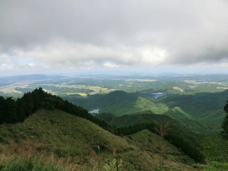 Countryside around Koka, Shiga, viewed from Mount Nasugahara
