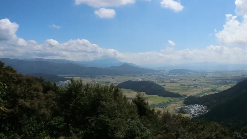 View over Takatsuki in Nagahama from the summit of Mount Shizugatake