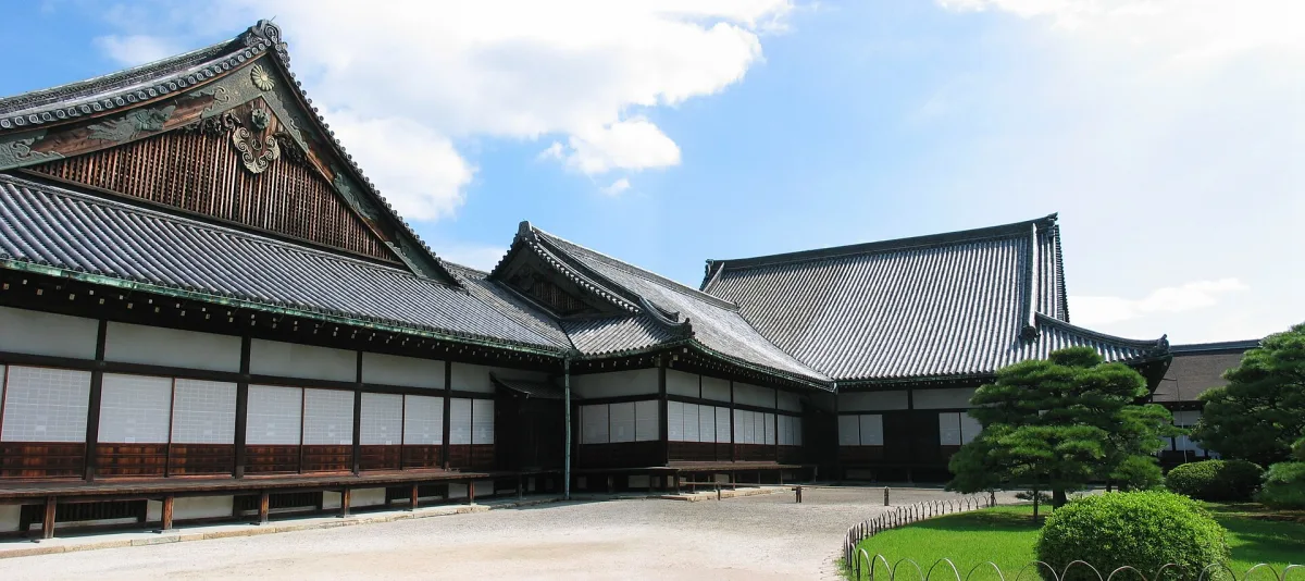 The connected buildings of Ninomaru Palace at Nijo Castle, Kyoto