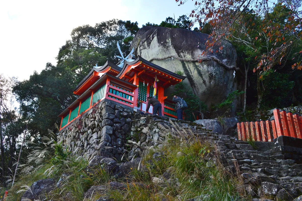 The shrine hall at Kamikura Shrine
